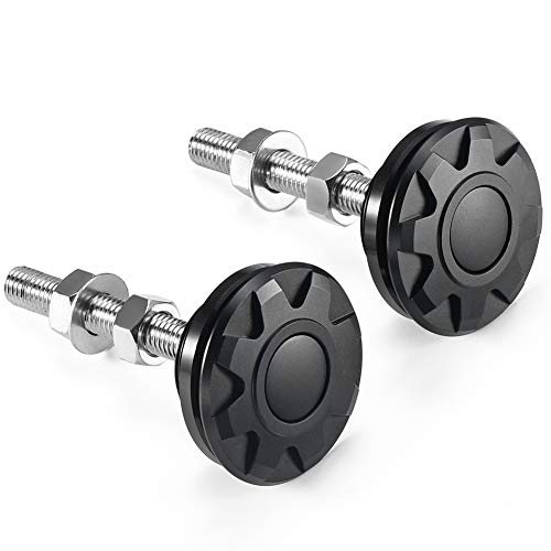 Rvcazon Stetion Quick Latch Hood Pin Kit Universal Push Button 2 Pack 2.44"/62Mm Diameter Quick Release Hood Pins Lock Clip Kit #TOP17