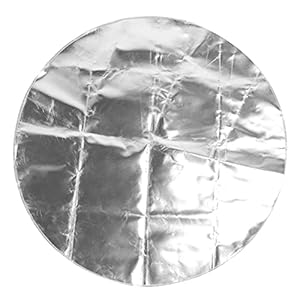 Grillmat, vuurplaatsmat zilvergrijs voor grills voor roker voor vuurkorven voor dek voor terras voor gazon(Silver gray, 91cm)