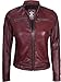 Decrum Womens Leather Jacket - Leather Jackets for Women | [1315924] Ddge Burgundy, L