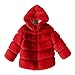 Toddler Girls Faux Fu𝐫 Fleece Jacket Winter Thick Warm Windproof Coats Infant Kids Casual Fashion (Red, 12-24 Months)