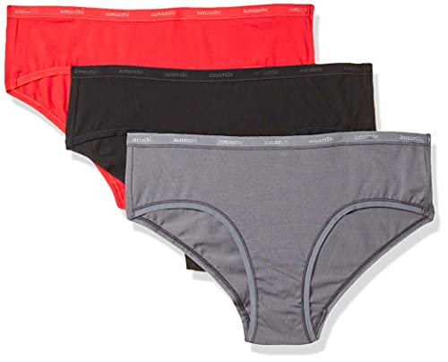 Image of Amante Solid Cotton Low Rise Hipster Panty Pack(Pack of 3)
