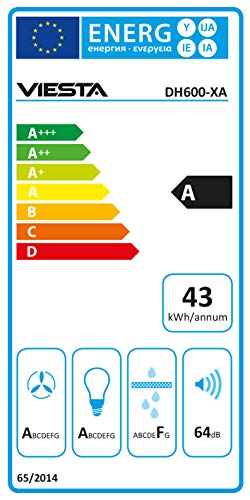 VIESTA DH600XA Cappa aspirante 60cm 230W incl