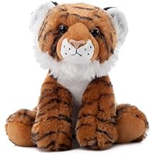 The Petting Zoo Tiger Stuffed Animal, Gifts for Kids, Wild Onez Zoo Animals, Tiger Plush Toy 9 inches