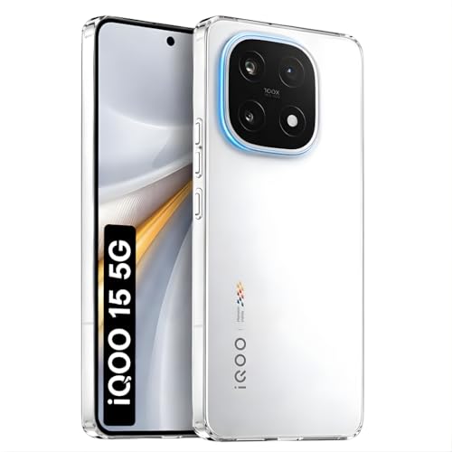 Image of Crystal Clear Hard Case Cover for iQOO 15 5G - Ultra Hybrid Transparent Shockproof Back Cover with Anti-Yellow | Camera Protective Case