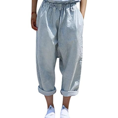 Pantalon large à rayures Youlee Cover