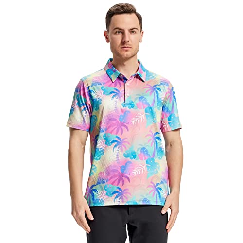 G Gsfmp Golf Shirts For Men Quick Dry Performance Moisture Wicking Short Sleeve Print Men's Polo Shirt #TOP1