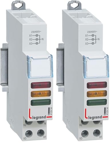 Voyant triple LED indicateur de tension modulaire pour rail DIN