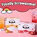 YULU FOODS Strawberry Popping Boba Pearls – Bursting Fruit Bubble Balls – 20 Pack Single-Serve Snacks – Ready to Eat, Less Mess Than Tub Boba, Kids Love It