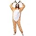 Produktbild Katara 1744 (30+ Designs) REH-Kostüm Hirsch Hellbraun, Unisex Onesie/Pyjama-Qualität für Erwachsene & Teenager