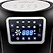 SUPER DEAL ZenChef PRO XXL Hot Air Fryer Family Size 5.8 Qt. 8-in-1 Digital Air fryer + Recipe Books, Upgraded Full Touch Screen, 1800W
