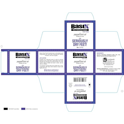 Basix Skin Defence Cream Foot Food Foot Repair and Restoration Balm for Dry Feet and Cracked Heels with 5% Urea and Peppermint Oil Soothes, Repairs, Stimulates and Invigorates Tired Feet - Image 8