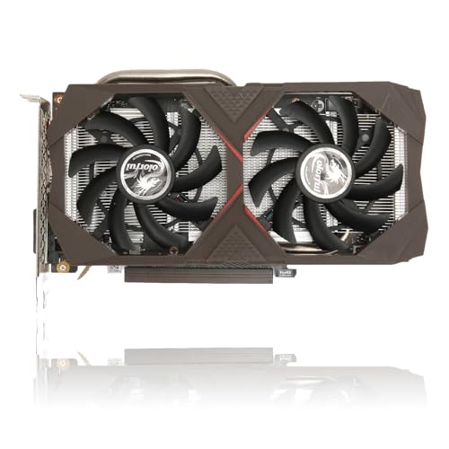 SUPER Grafikkarte, 6GB GDDR6 192bit Desktop Graphics Card, PCI Express 3.0 X16, 1xHDMI, DP, DVI, 7680 x 4320 Max, Dual-Freeze-Lüfter-Grafikkarte