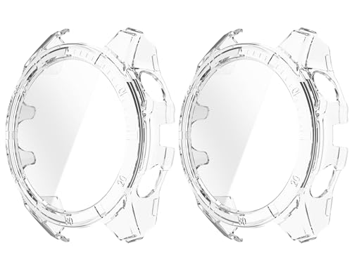 SHEAWA for Garmin�K�[�~�� Fenix 8 Dual Power 51mm �P�[�X �J�o�[ 2�Z�b�g PC+�����K���X�t�B���� ������ �S�ʕی� 9H�d�x ��̌^�ی�P�[�X �ی�J�o�[ �ϏՌ� �A�N�Z�T���[ (����)