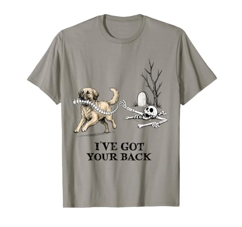 I've Got Your Back Funny Skeleton Dog Halloween Dog Lover T-Shirt