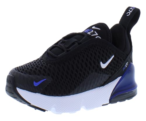 Nike Air Max 270 Baby/Toddler Shoes (HF0098-001, Black/Racer Blue/Dark Grey/White) Size 5