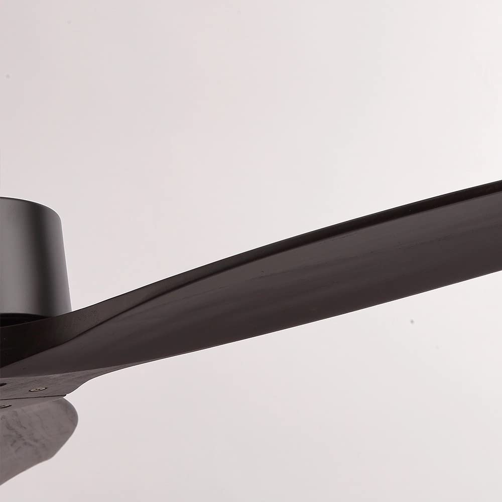 ウッドシーリングファン リモコン付き Amazon | ウッドモダンシーリングファン、リモコン付き 3枚の無垢材