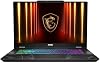 msi Cyborg 17 17.3" FHD 144Hz Laptop Gamer: Intel Core 7-240H, NVIDIA Geforce RTX 5060, 16GB DDR5, 1TB NVMe SSD, Tipo C, Wi-Fi 6E, Win 11 Home: Negro Translúcido B2RWFKG-074US 2