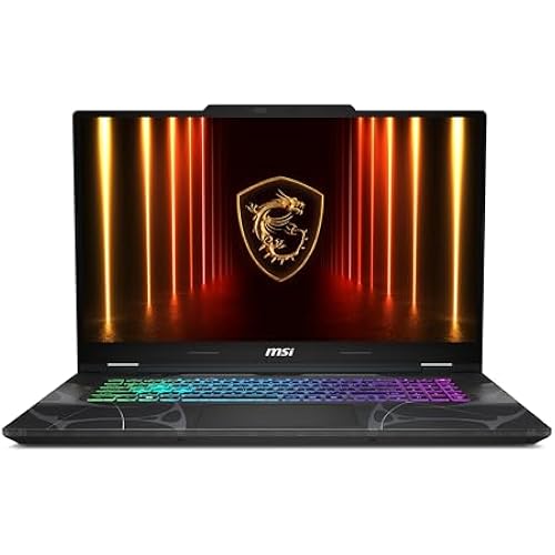 msi Cyborg 17 17.3" FHD 144Hz Gaming Laptop: Intel Core 7-240H, NVIDIA Geforce RTX 5060, 16GB DDR5, 1TB NVMe SSD, Type C, Wi-Fi 6E, Win 11 Home: Translucent Black B2RWFKG-074US