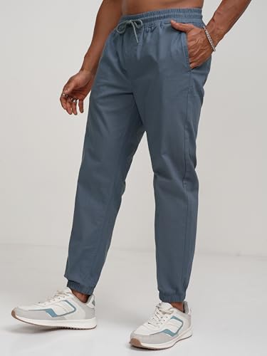 Image of Highlander Men's Cargo Jogger Trousers | Perfect for Casual Outings,Travel & Work Wear with Utility Pockets