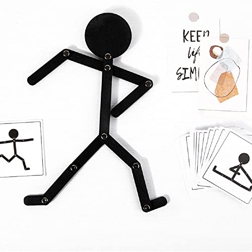 Wooden Jigsaw Puzzle Toys Montessori Human 24 Body Actions Cards Matching Game Toddler Imagination Training Educational Toy Gift #TOP5