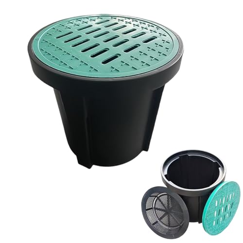 Round Drainage Box with Grate & Waste Collector PE Drainage 