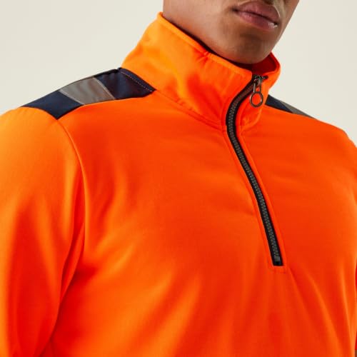 Sudadera hombre Regatta con cremallera naranja azul marino ropa deportiva abrigo talla S 4