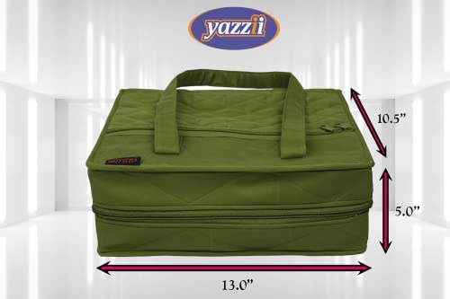 Yazzii Quilter’s Project Bag W 19 Pockets - Portable Storage Organizer - Multipurpose Storage Organizer For Quilting, Sewing Accessories & More - Green #TOP7
