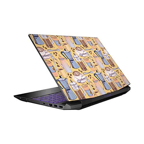 Autocollant vinyle HP Pavilion 15-dk0047TX skin 15.6 pouces café