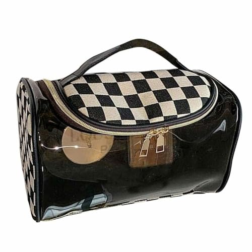 Image of Handcuffs Makeup Bag Cosmetic Organizer Toiletry Storage Pouch for Travel (Black)