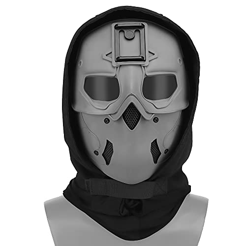 Tenoburian Tactical Airsoft Mask Full Face Protection Wild Mask with NVG Mount for Halloween Cosplay Costume Movie