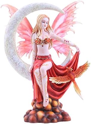 Pacific Giftware Four Elements Celestial Moon Fairy Figurine Earth Wind Frost Fire Collectible Figurine Nene Thomas Art Inspiration Official Licensed Collectible 12 Inch Tall (Fire)