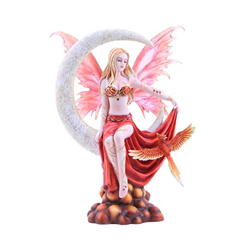 Pacific Giftware Four Elements Celestial Moon Fairy Figurine Earth Wind Frost Fire Collectible Figurine Nene Thomas Art Inspiration Official Licensed Collectible 12 Inch Tall (Fire)