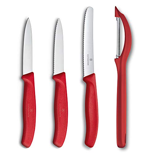 Victorinox Kırmızı Soyacak ve Soyma Bıçak Seti