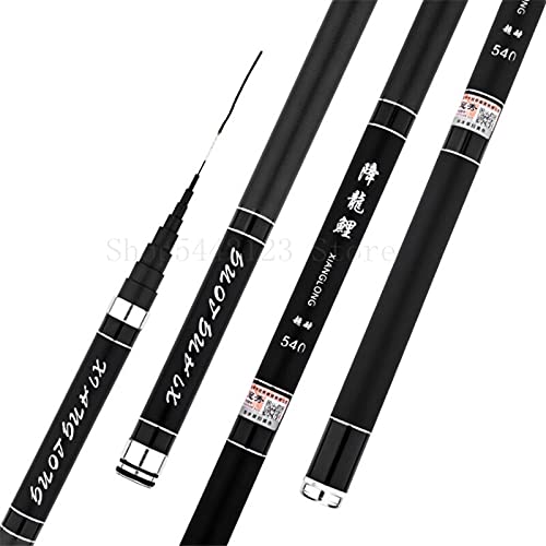 Canne Télescopique Carbone LUOSHUAI – 5,4 M, Ultralégère 170 G, Pour Carpe Et Poissons D'eau Douce
