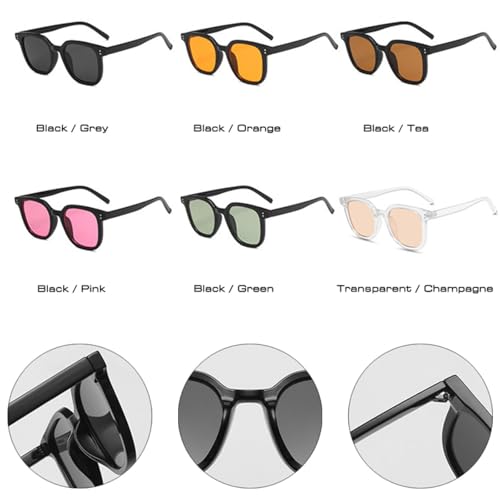 Lunettes de soleil de style rétro détails rivets de décoration chic - 3