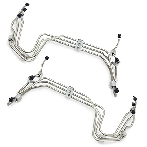 MAKUANG Replacement P7100 Fuel Injector Line Set for 94-98 5.9L 12V Cummins Diesel, Stainless Steel, Solenoid Valve, 12 Ports, 1/2 in Inlet, 1/4 in Outlet, NPT Connections by MAKUANG - Image 3