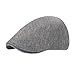 Lifup Unisex Newsboy Hat Flat Cap Cotton Linen Gatsby Ivy Golf Cabbie Hat Grey