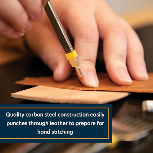 Weaver Leather Supply Diamond Stitching Chisel Set, 4mm, Stainless Steel for Leather Craft DIY by Weaver Leather Supply - Image 4