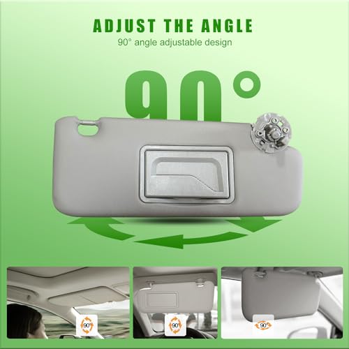 Sun Visor for Chevy Cruze 2011-2019 Sun Visor Replacement Number 95034256 95034253 84126667 84126658(Grey(Right Passenger Side)) by UMISHI - Image 3