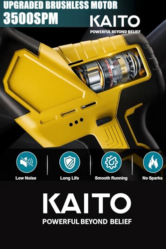 Image of KAITO 21V Cordless Reciprocating Saw Machine | 3500 SPM Variable Speed Sabre Saw | Dual Li-ion Batteries, Fast Charger | Heavy Duty Wood, Metal & PVC Cutting Tool