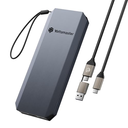Yottamaster (���b�^�}�X�^�[) 2TB �O�t��SSD �ő�460MB/�b 2�C��1 USB C�P�[�u�� & �������[�h �A���~�j�E�� �|�[�^�u�� �\���b�h�X�e�[�g�h���C�u 4K ProRes HDR�Ή� iPhone 17 Pro Max�A�X�}