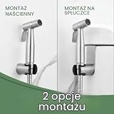 Mornwaen Bidet słuchawka prysznicowa do armatury umywalkowej, zestaw prysznicowy ze stali nierdzewnej z łącznikiem, wężem i uchwytem do pielęgnacji ciała, do kąpieli zwierząt domowych i czyszczenia