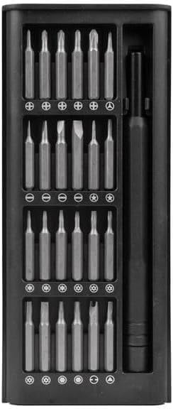 Black 25In 1 Screwdriver Set Precision Magnetic Screw Driver Bits Mini Tool Case Dismountable For Screwdrivers and Nut Drivers Smart Home PC Phone Repair Screwdriver Sets