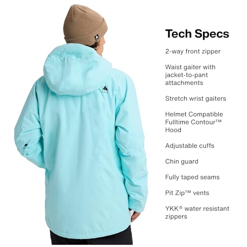 Image of Burton Men's Reserve 2-Layer Insulated Jacket - Waterproof Winter Snowboard Jacket with Helmet Compatible Hood