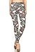 Leggings Depot High Waisted Checkered & Animal Print Leggings for Women-Full Length-R826, Flamingo Mode, Plus Size