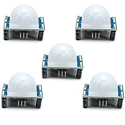 DollaTek 5pcs SR501 módulo de Sensor Humano piroeléctrico infrarrojo PIR Motion Detector módulos