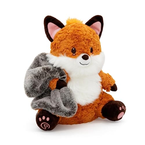 Plushible Farley Fox Blankie Bestie, 2-In-1 Stuffed Animal & Blanket, Soft Sensory Plush Toy Gift For Girls, Boys, Babies, Toddlers, & Kids #TOP23