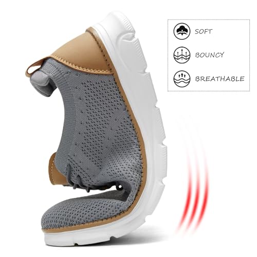 Image of Men's Mesh Sneakers Oxfords Lace-Up Lightweight Casual Walking Shoes Driving Shoes