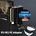 PSVR2 PC Adapter, 4K@120Hz PSVR 2 PC Accessories Kit Compatible with PlayStation VR2, AR Glasses, Portable Monitor, Includes DP 1.4 Cable and Power Adapter (Blue)