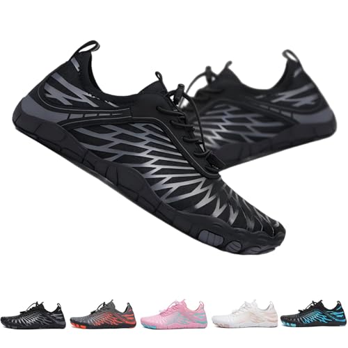 Grounded Barefoot Footwear for Women Men Neuropathy, Healthy Comfortable Non-Slip Grounding Barefoot Shoes Womens (10,Black 4)